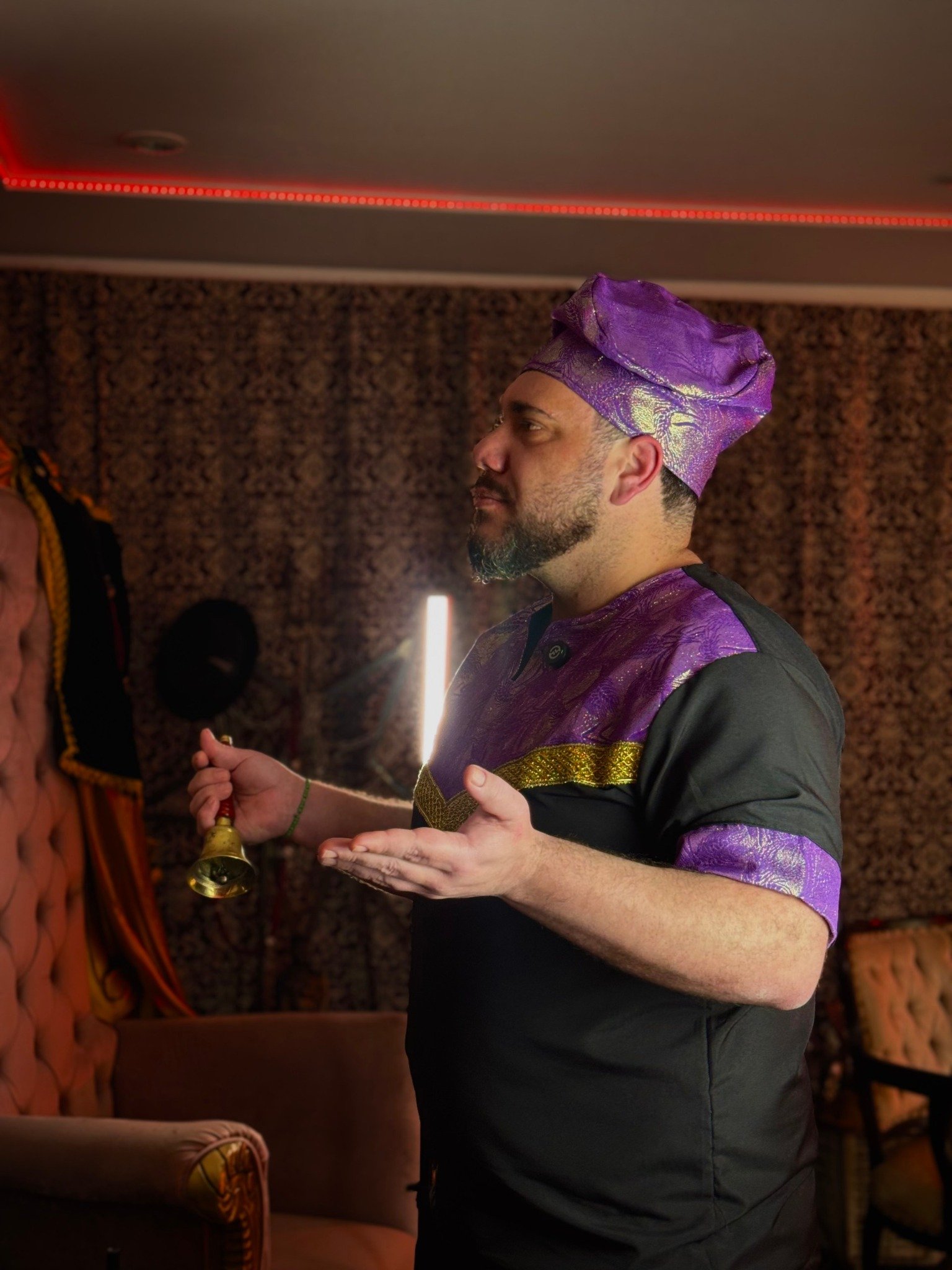 Pai Wesley em atividade espiritual
